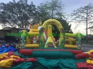 Air Bouncer Playground Kids Jumping Inflatable Equipment Inflatable Bouncer Jungle Playground