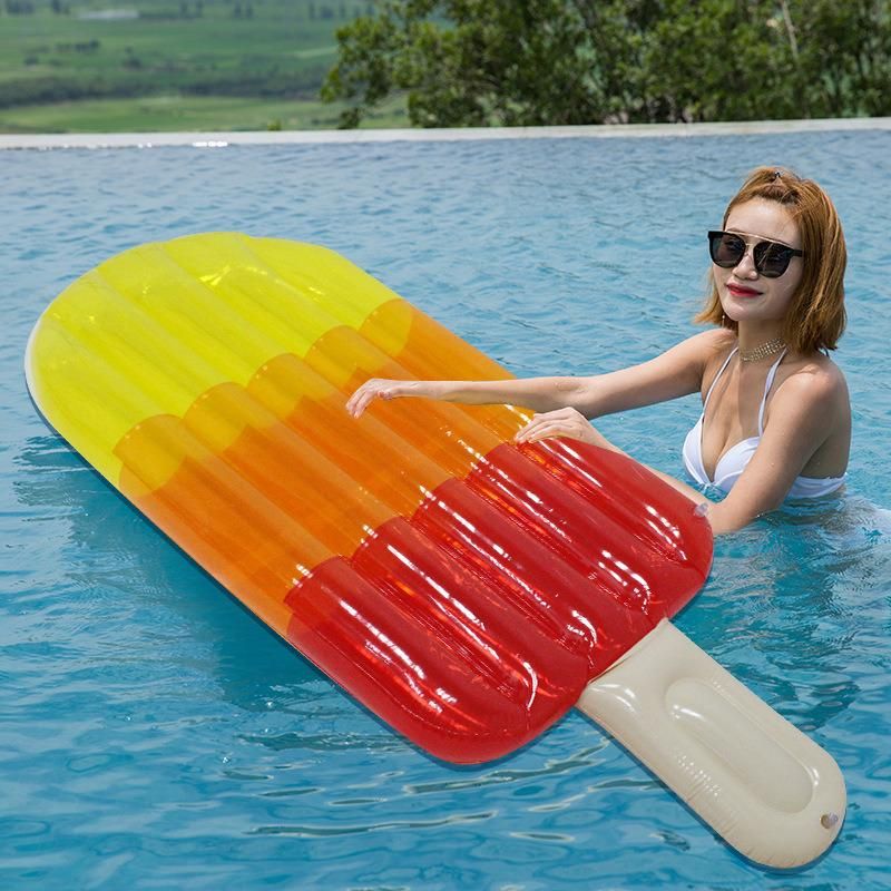 PVC Three-Color Ice Raft Floating Inflatable Popsicle Pool Float for Adult
