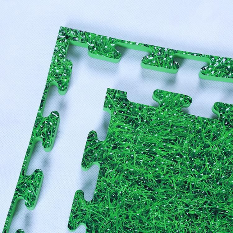 2cm Thickness Water Print and Grass Pattern EVA Interlocking Joint Puzzle Mat