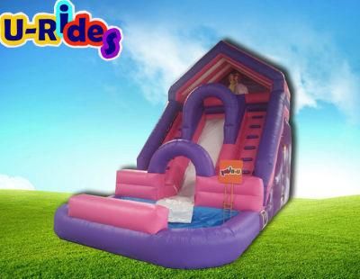Sofia princess pink inflatable water slide cartoon slide for amusement park