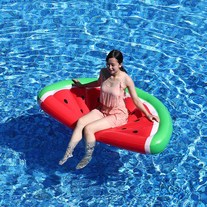 PVC Summer Water Play Equipment Toys Inflatable Swimming Half Watermelon Pool Float for Adult