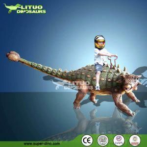 Remote Control Animatronic Walking Dinosaur Rides for Kids Playground