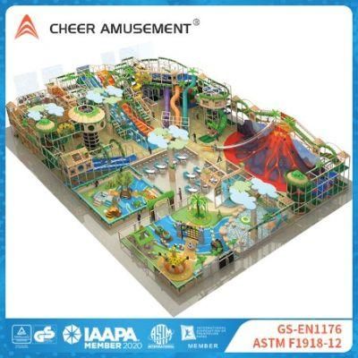 Cheer Amusement 1000 Sqm Kids Indoor Play Area Children Soft Indoor Playground with Volcano, Giant Slide, Soft Plays