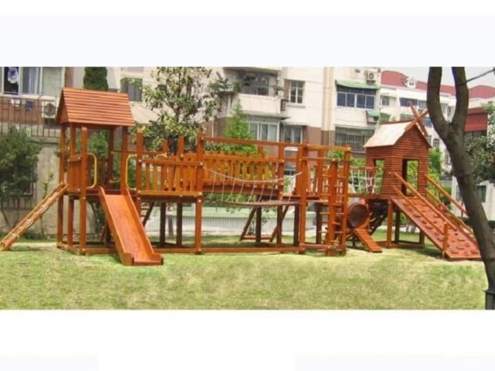 High Quality Children Wooden Outdoor Playground Equipment for Preschool