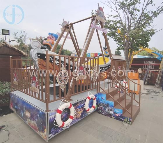 Kids Playground Mechanical Games Portable Park Ride or Shopping Mall Swing Mini Pirate Ship