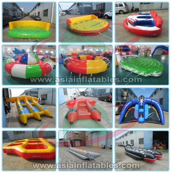 3 Persons Inflatable Flying Water Donut Boat for Water Sport Games