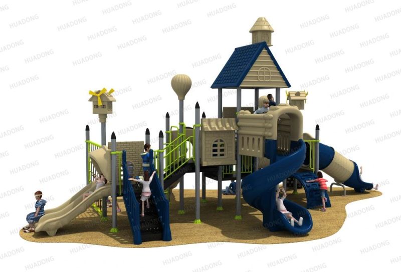 Villa Series Children Playground Outdoor Plastic Slide Game