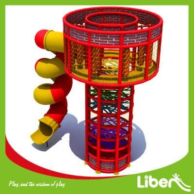 New Indoor High Quality Play Spidertower with Tube Slide