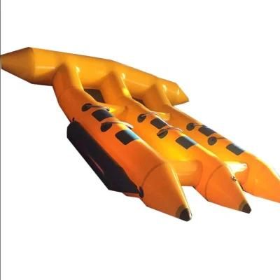 Fly Fishing Inflatable Banana Boat Water Rod for Flies Towable Reel Tube Toy RC Control Roe Trout Seat Toys Sport Flying Fish