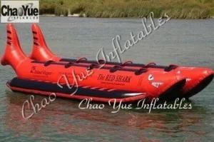 Commercial Island Red Shark Water Banana Boat for Sale (CYBT-1513)