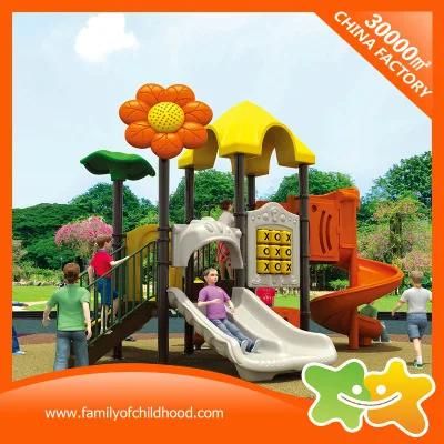 Flower Style Outdoor Children Play Area Playground Equipment Slide for Sale