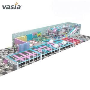 New Children/Kids Play Game Toys Plastic Slide and Swing Set Amusement Park Indoor Playground