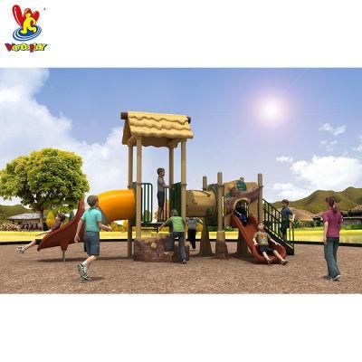 Cottage Series Kindergarten Indoor Playsets Outdoor Amusement Park Plastic Baby Slide Children Toys Playground Equipment for Sale