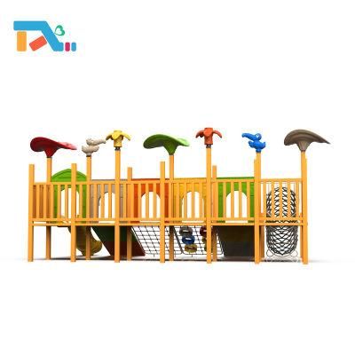 Wooden Cabin Shaped Slide Kids Slide Children Outdoor Amusement Equipment