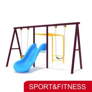 Children Slide Kindergarten Small Outdoor Playground Equipment Metal Frame Swing for Park