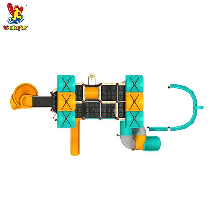 Amusement Park Playsets Kindergarten Kids Toy Children Water Park Slide Games Corsair Boat Outdoor Kids Slide Playground Plastic Equipment Children Playground