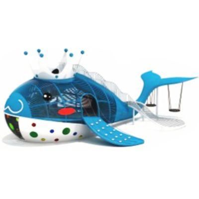 Kids Outdoor Playground Climbing Frame Equipment Amusement Park Whale Slide