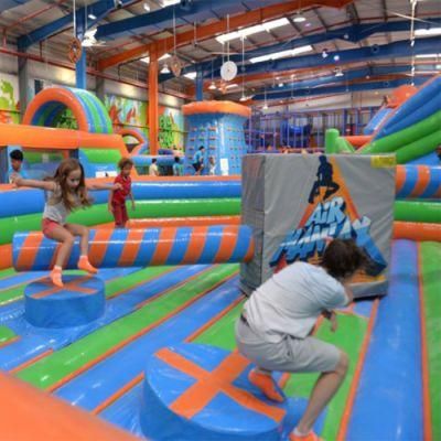 Commercial Fun Hand Ball Indoor Trampoline Amusement Park Inflatable Warrior Jump