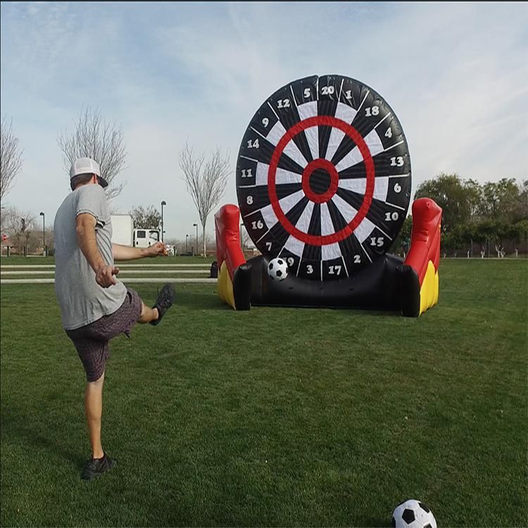 Outdoor Entertainment Inflatable Sport Games Large Size Inflatable Soccer Dart Popular Inflatable Shooting Board