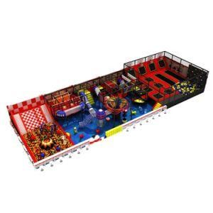 Safety Funny Large Soft Play Plastic Indoor Playground with Trampoline