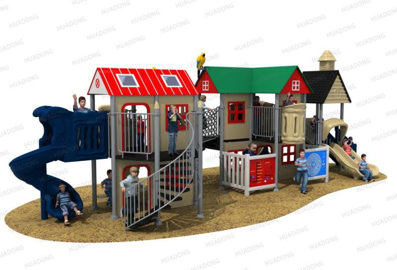Villa Series Big Playground Outdoor Playhouse Children Slide