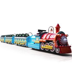 Kids Game Machine Long Train Trackless Kiddie Rides Train in Shopping Mall