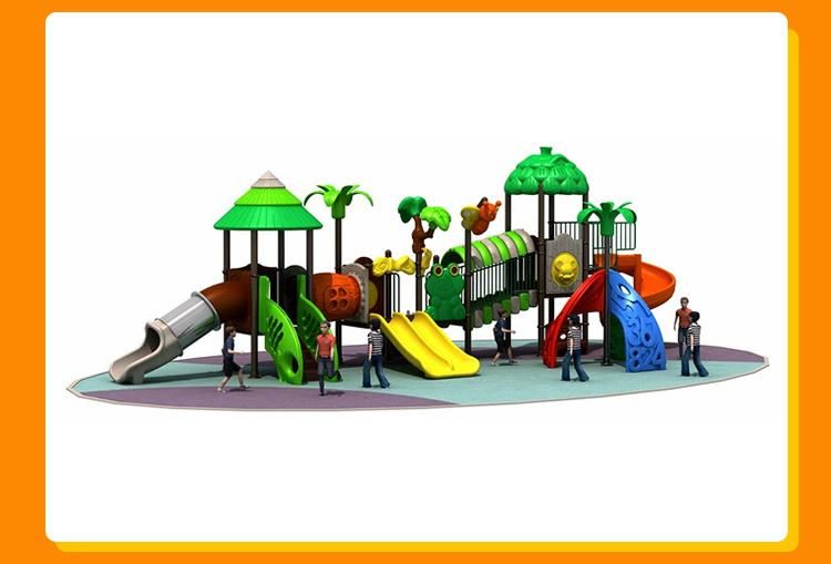 Cheap Price Outdoor Playground Equipment Climbing Plastic Slide Amusement Park GS TUV