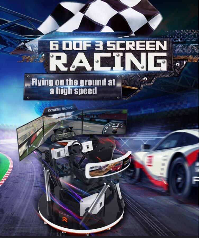 New Electric 9d Vr Car Racing Game Driving Simulator Machine