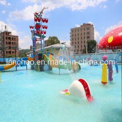 Water Game Park with Fiberglass Splash Equipment