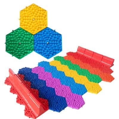 Amusement Park Outdoor Sport Rainbow Snow Slip Slide Dryland Ski Tiles Interlocking Artificial Mat Floor Dry Ski Slope