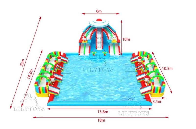 Commercial Inflatable Water Slide Cheap Inflatable PVC Material Slide Inflatable Slide with Pool for Hot Sale