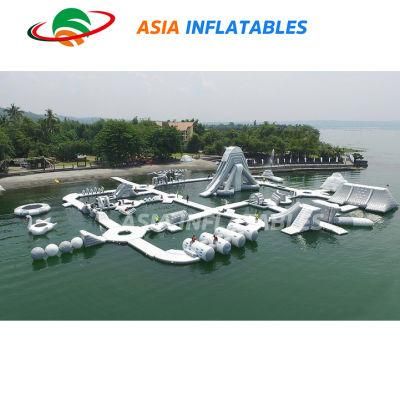 Customized Inflatable Aqua Park Water Floating Island Aqua Equipment Park