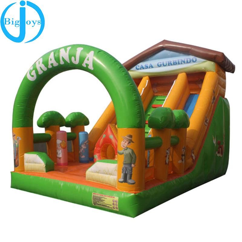 Hot Sale PVC Inflatable Water Slide Jumping Bouncy Castle with Pool