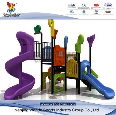 Wandeplay Tunel Slide Children Plastic Toy Amusement Park Outdoor Playground Equipment with Wd-16D0381p