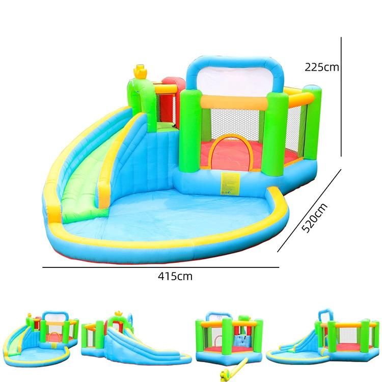 Outdoor Sports Inflatable Bouncer for Children with Pool Slide