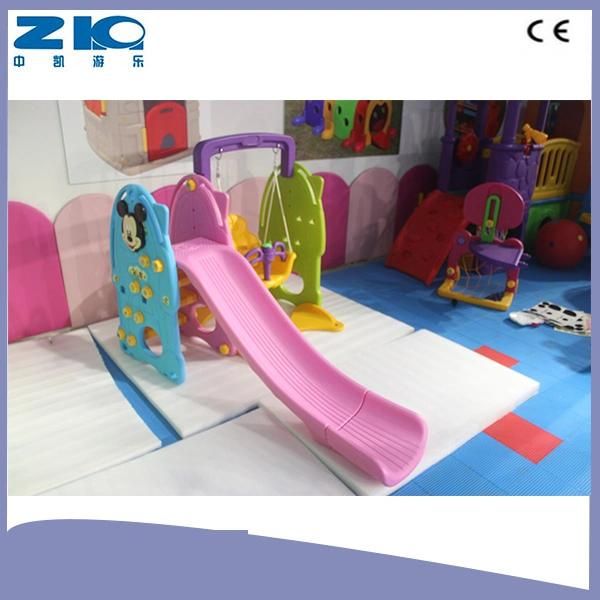 2016 Happy Slide Toy Indoor Plastic Kids Slides with Stable Base