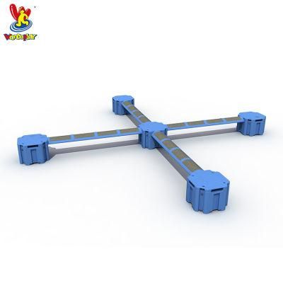 Children Outdoor Playground Modular Balance Beam Toys with Folding Mat
