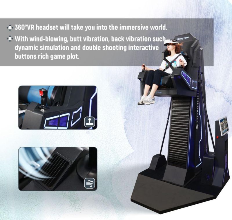 Vr Amusement Park Vr Drop Tower for Adults