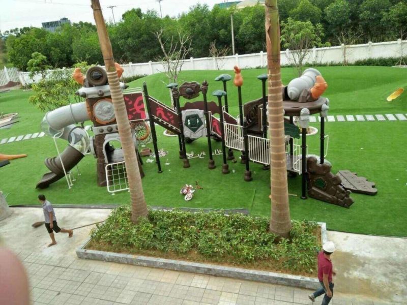 Kindergarten Amusement Equipment Plastic Material Kids Outdoor Playground