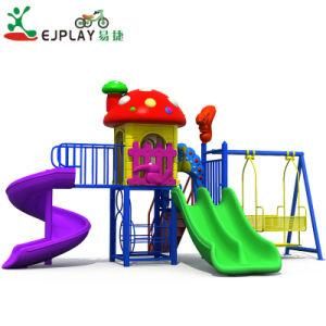Multi Function Outdoor Fitness Playground for Kids Plastic Slides