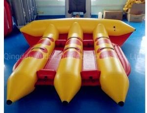 7 Person 8 Passenger Adventure Sport Game Towable Customized Size 0.9mm PVC Flying Fish Inflatable Banana Boat