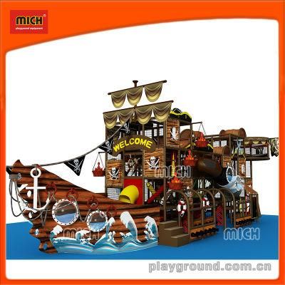 Top Quality School Style Indoor Soft Playground Equipment with Plastic Slide