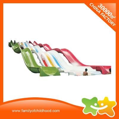 Rainbow Wavy Slide Fiberglass Water Slide Playground for Sale