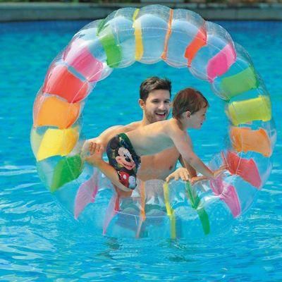 PVC Summer Swimming Pool Toy Inflatable Water Walking Wheel Roller for Kids