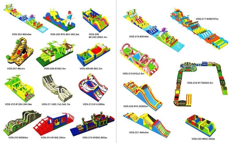 Hot Selling Inflatable Obstacle Course Longest Inflatable Challenge Games Obstacle Course Races