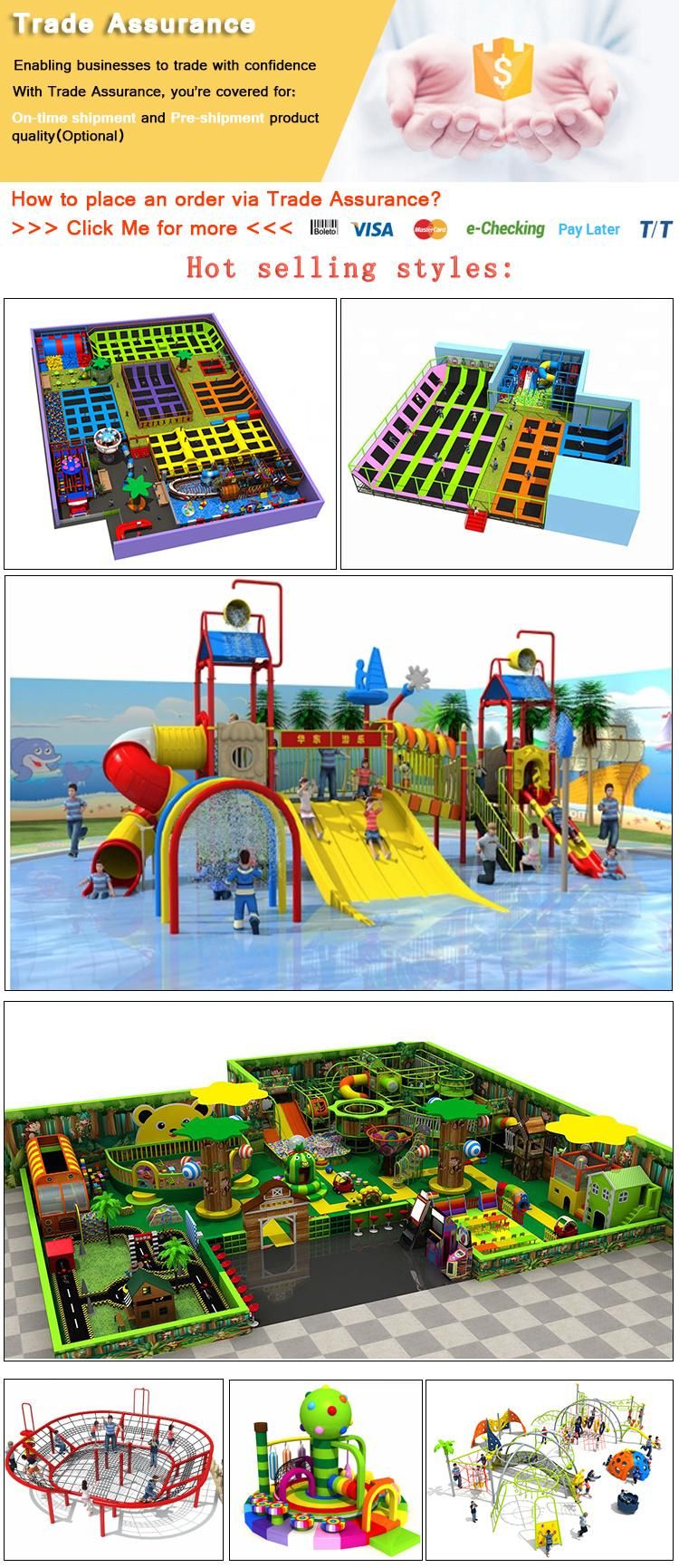 High Quality PE Series Big Outdoor Playground Equipment for Children