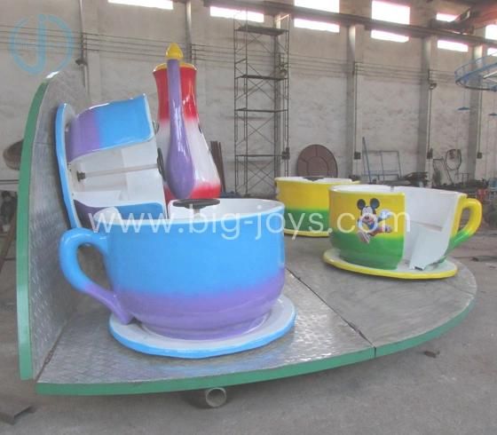 High Quality Funfair Amusement Playground Kiddie Trailer Mounted Electric Tea Cup Saucer Ride