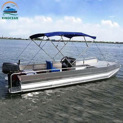 Kinocean 2 Person 15FT Fishing Aluminum Pontoon Boats