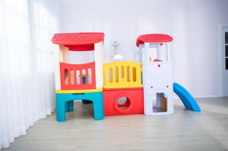 Kids Indoor Playhouse with Slide Children′ S Play Equipment Indoor Playground