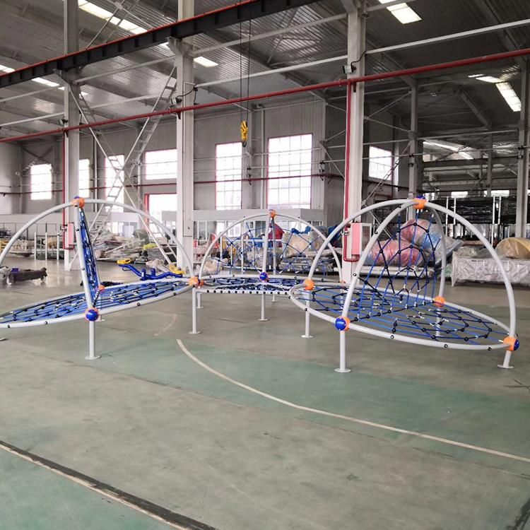 Backyard Outdoor Rope Climbing Net Structure Course Children Equipment Playground